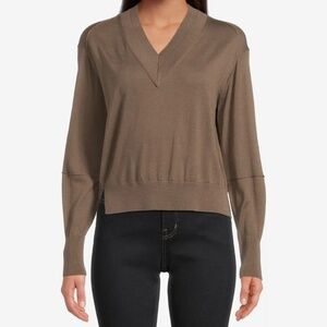 AllSaints Julieanna Jumper color:Walnut brown 100% wool size xs